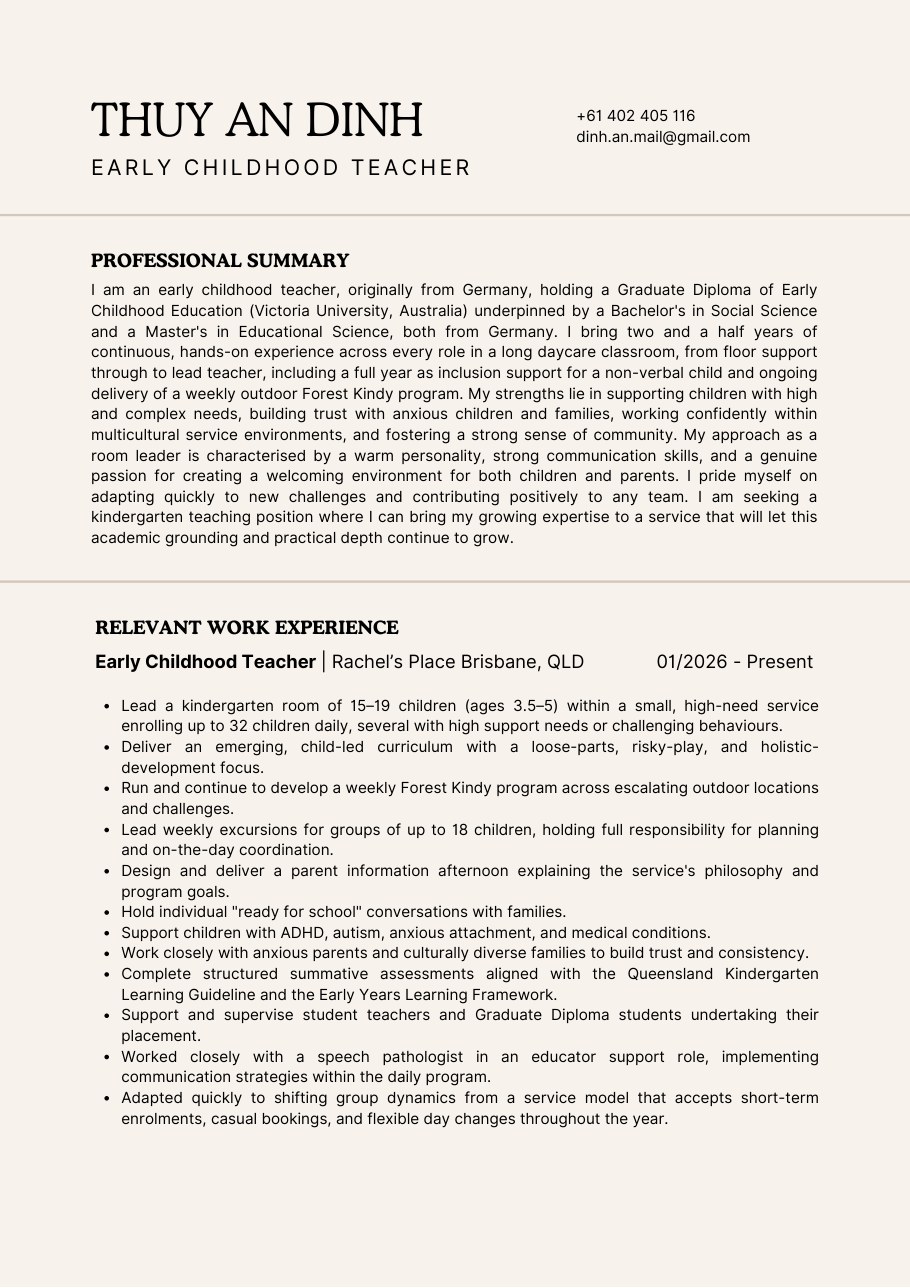 CV page 1